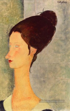 jeanne hebuterne 1918 1 Amedeo Modigliani Peinture à l'huile